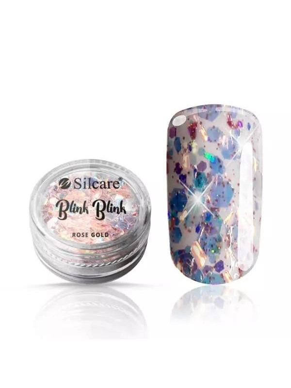 Silcare Blink Blik Ozdoby do paznokci Rose Gold 0,5 g