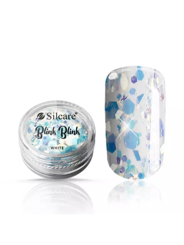 Silcare Blink Blik Ozdoby do paznokci White 0,5 g