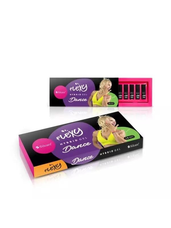 Silcare Zestaw Flexy Dance Lakiery hybrydowe 10 x 4,5 g