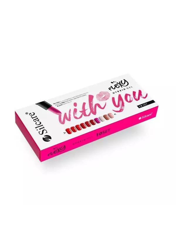 Silcare Zestaw Flexy With You Lakiery hybrydowe 10 x 4,5 g