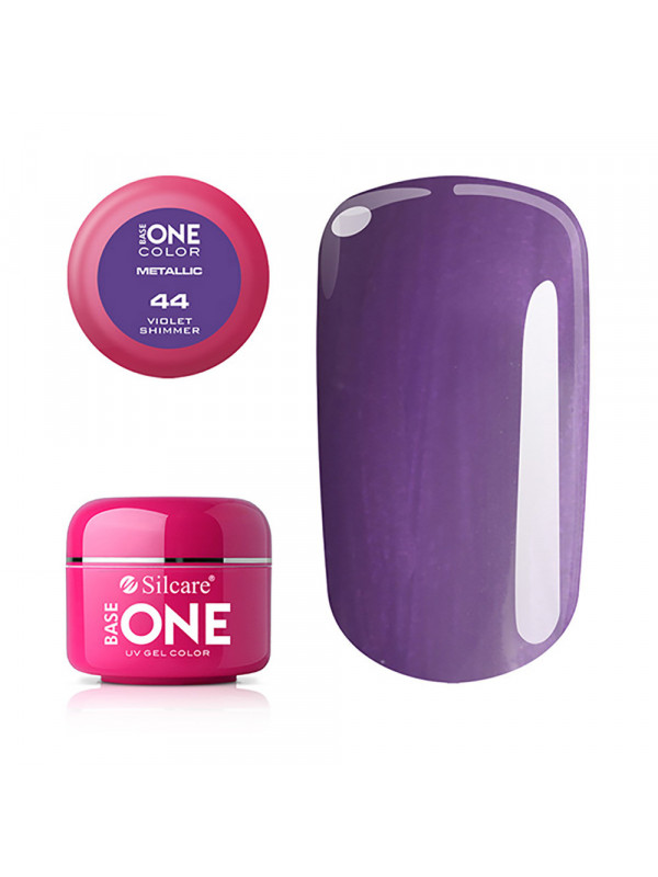 Silcare Base One Color Żel UV /044/ One Metallic Violet Shimmer 5 g