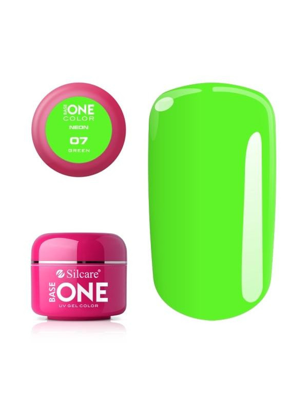 Silcare Base One Color Żel UV /07/ Neon Green 5 g