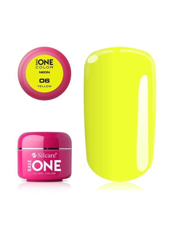 Silcare Base One Color Żel UV /06/ Neon Yellow 5 g