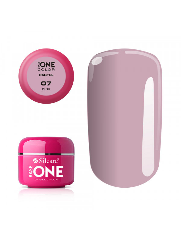 Silcare Base One Color Żel UV /07/ Pastel Pink 5 g