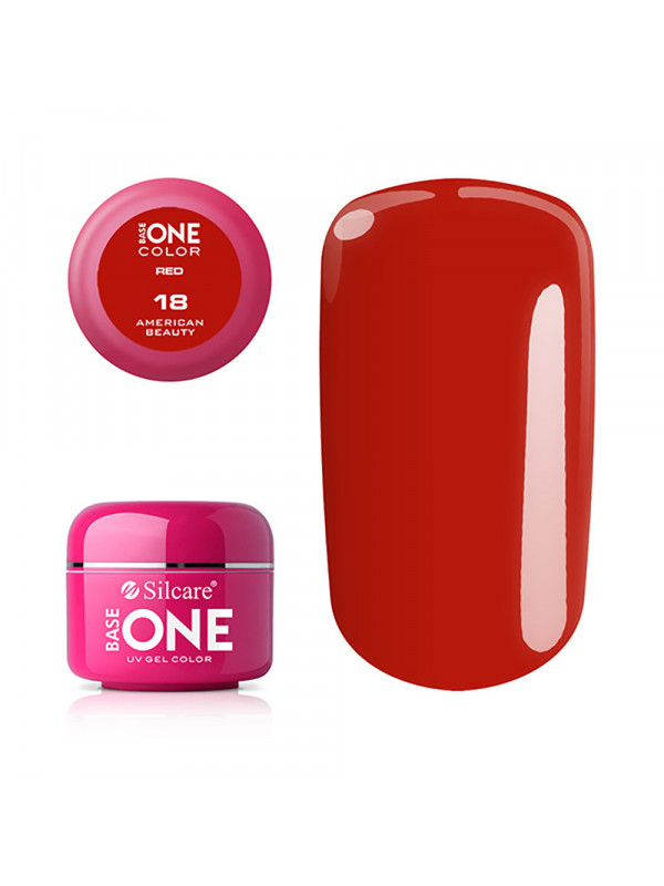 Silcare Base One Color Żel UV /18/ Red American Beauty 5 g