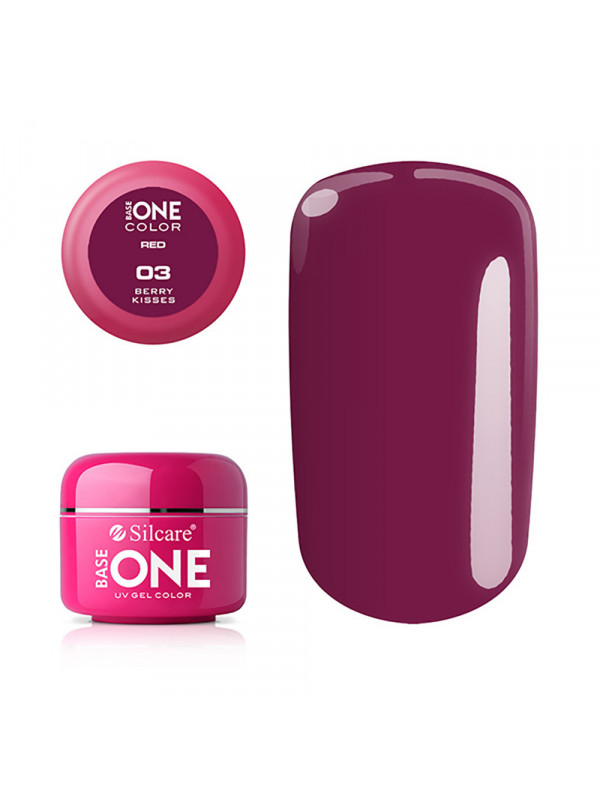 Silcare Base One Color Żel UV /03/ Red Berry Kisses 5 g