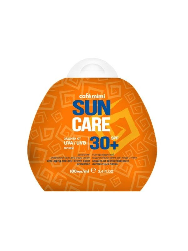 Cafe Mimi Sun Care przeciwsłoneczny Krem do twarzy i ciała SPF30+ 100 ml