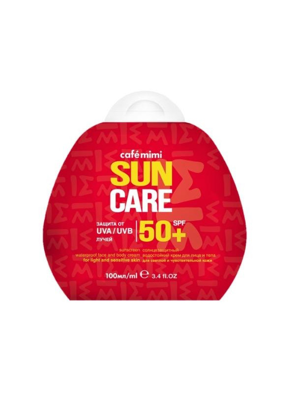 Cafe Mimi Sun Care przeciwsłoneczny Krem do twarzy i ciała SPF50+ 100 ml