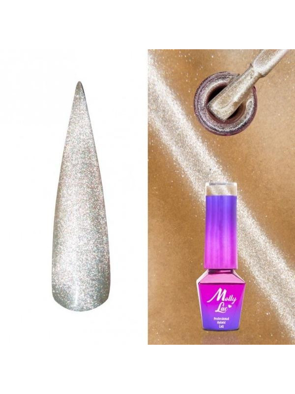 MollyLac /444/ Womanity Cat Eye Lakier Hybrydowy Ginger 5 ml