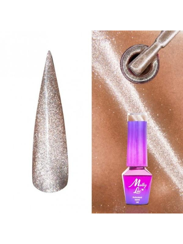 MollyLac /445/ Womanity Cat Eye Lakier Hybrydowy Wood 5 ml