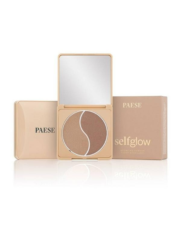 Paese Self Glow Puder brązujący Medium 6 g