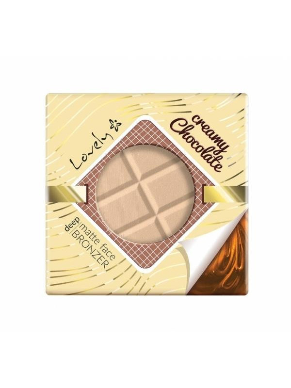 Lovely Creamy Chocolate matowy Puder brązujący do twarzy i ciała 9 g