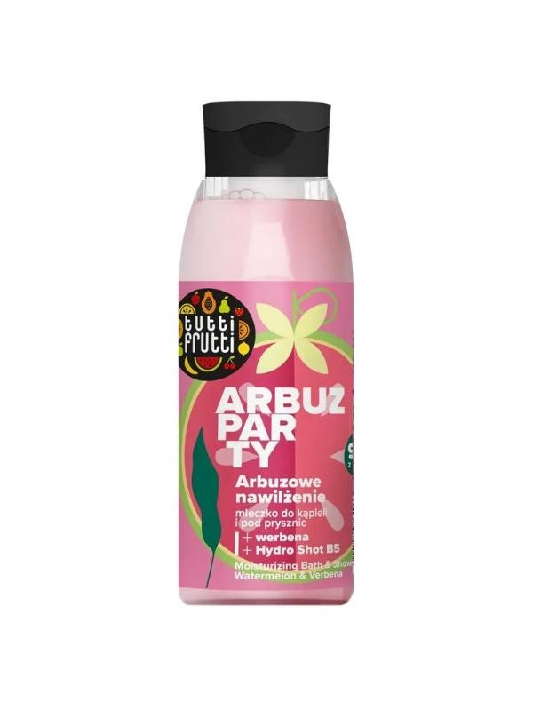 Farmona Tutti Frutti Arbuz Party nawilżające Mleczko do kąpieli i pod prysznic Arbuz i Werbena + Hydro Shot B5 400 ml