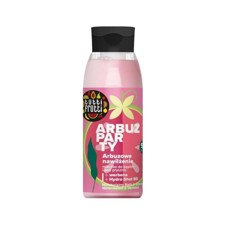 Farmona Tutti Frutti Watermelon Party Moisturizing Bath and Shower Milk Watermelon and Verbena + Hydro Shot B5 400 ml