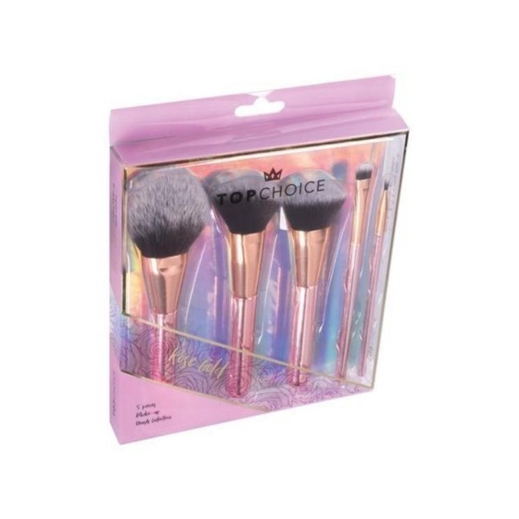 Top Choice Rose Gold Makeup Brush Set