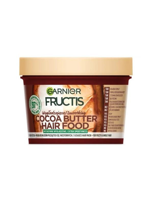 Garnier Fructis Hair Food Cocoa Butter wygładzająca Maska do włosów kręconych