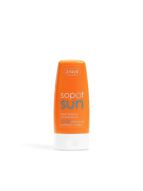 Ziaja Sopot Sun krem przeciw zmarszczkom SPF30 UVA + UVB ochrona wysoko 60 ml