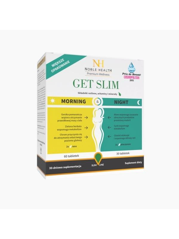 Noble Health Get Slim Morning & Night 90 tabletek