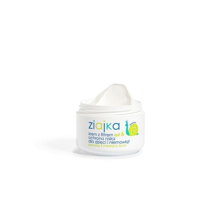  Ziaja Ziajka Krem z filtrem SPF6 ochrona niska dla dzieci i niemowląt 50 ml