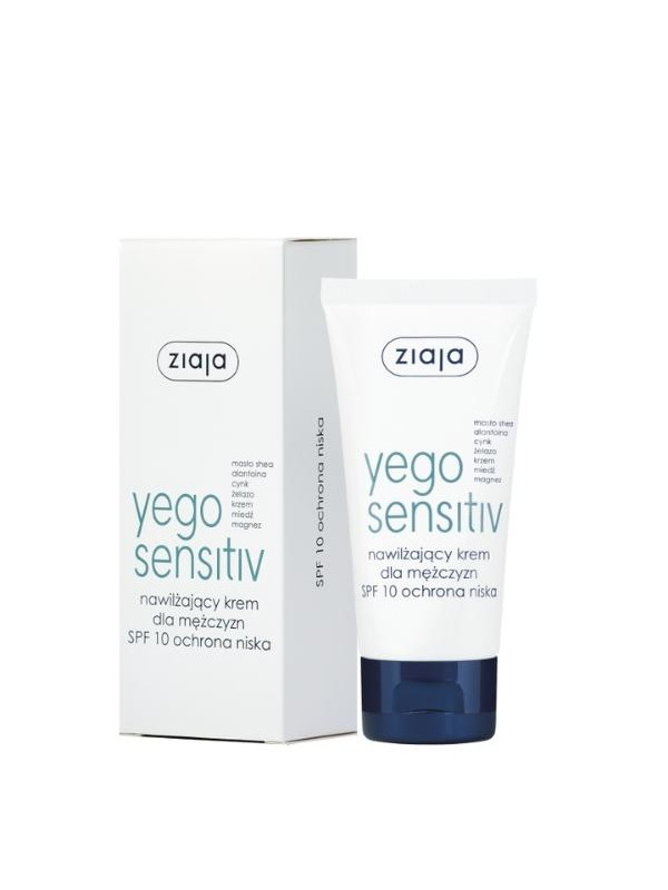 Ziaja Yego Sensitiv nawilżający Krem do twarzy SPF10 ochrona niska 50 ml