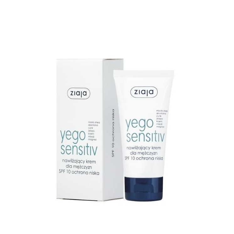 Ziaja Yego Sensitiv moisturizing face cream SPF10 low protection 50 ml