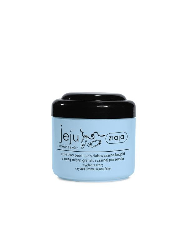 Ziaja Jeju cukrowy Peeling do ciała w czarne kropki 200 ml