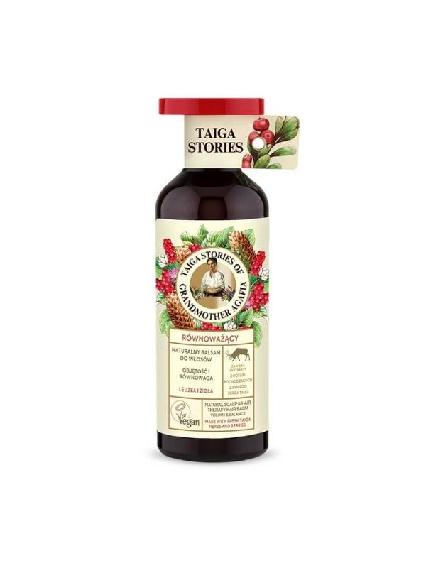 Babuszka Agafia Taiga Stories naturalny Balsam do każdego rodzaju włosów z Leuzeą i Ziołami 500 ml