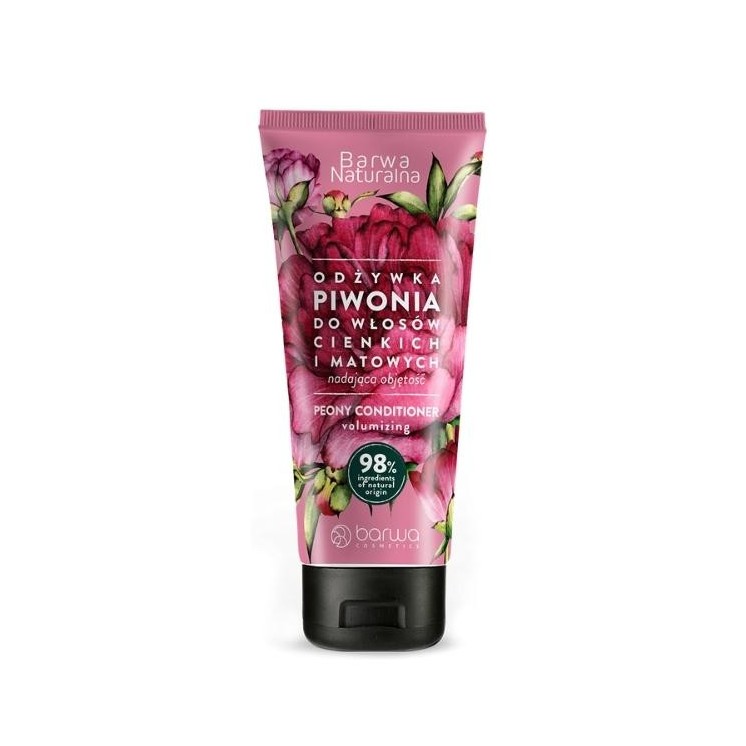 Barwa Naturalna -boosting Peony Hair Conditioner in a 200 ml tube
