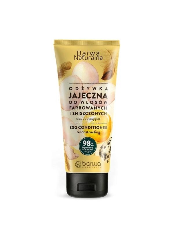 Barwa Naturalna odbudowująca Odżywka do włosów Jajeczna w tubie 200 ml