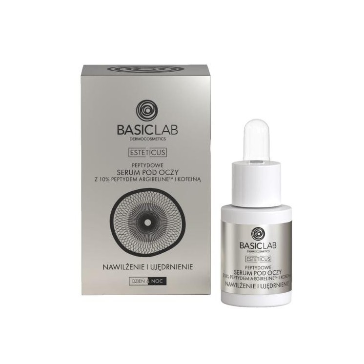 BasicLab Esteticus Peptide Eye Serum with Argireline 10% moisturizing and firming 15 ml