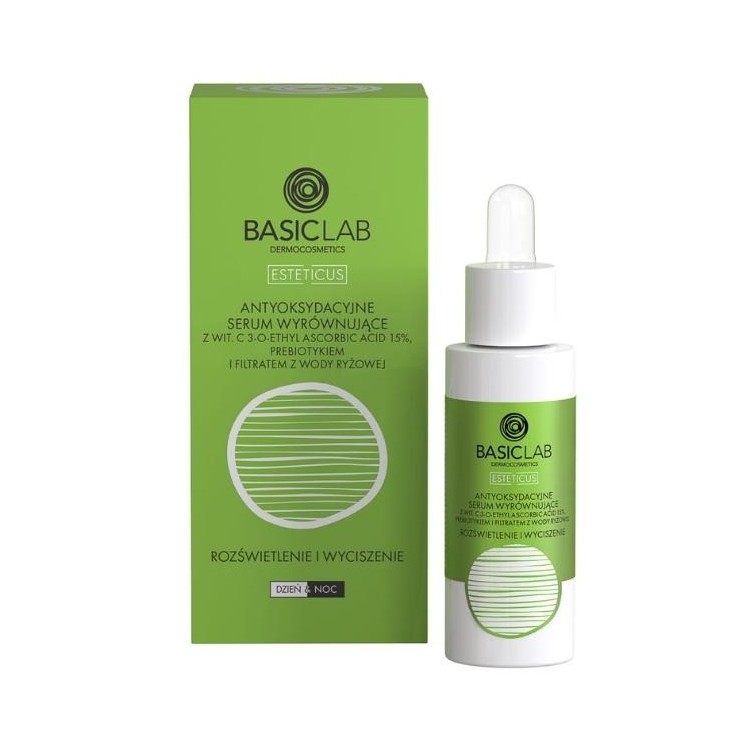 BasicLab Esteticus Antioxidant Leveling Serum with Vit. C brightening and calming 30 ml