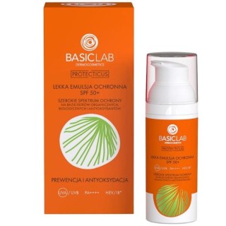 BasicLab Protecticus легка захисна емульсія SPF50 + профілактика та антиоксидант 50 мл