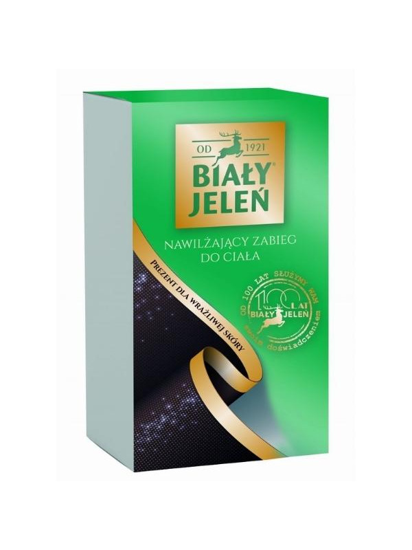 Biały Jeleń Nawilżający Zabieg do ciała Żel pod prysznic z Kozim Mlekiem 300 ml + Balsam do ciała z Kozim Mlekiem 200 ml