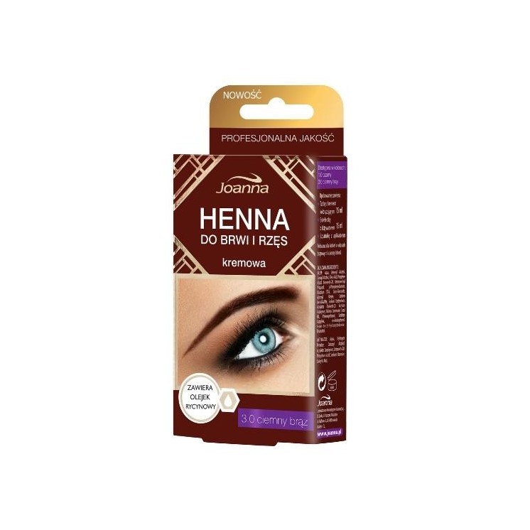 JOANNA cream henna - eyebrow and eyelash dye brown 15 ml