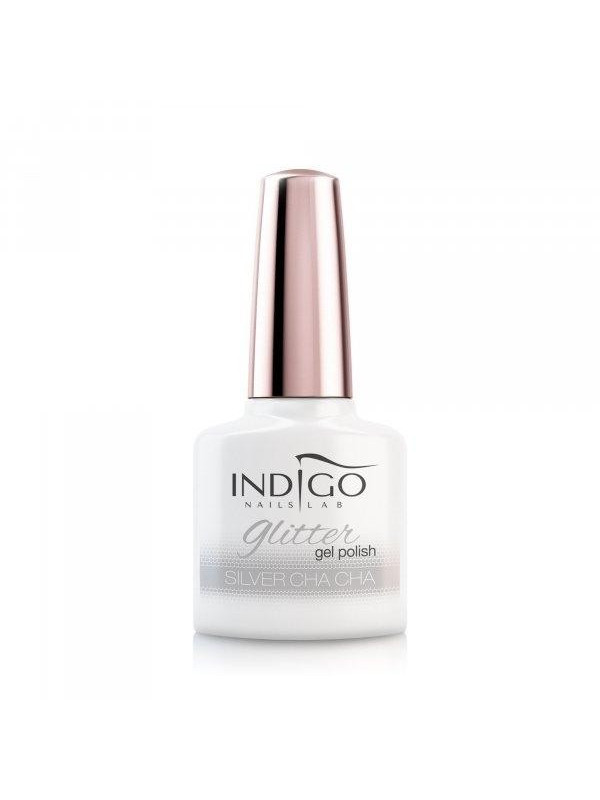 Indigo Lakier hybrydowy Silver Cha Cha Glitter 7 ml