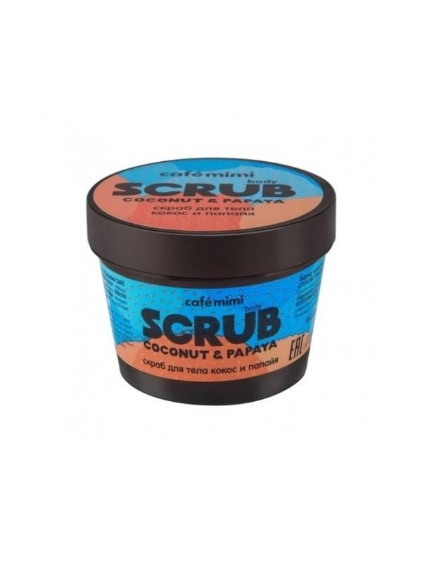 Cafe Mimi Scrub do ciała Kokos i Papaja 120 g