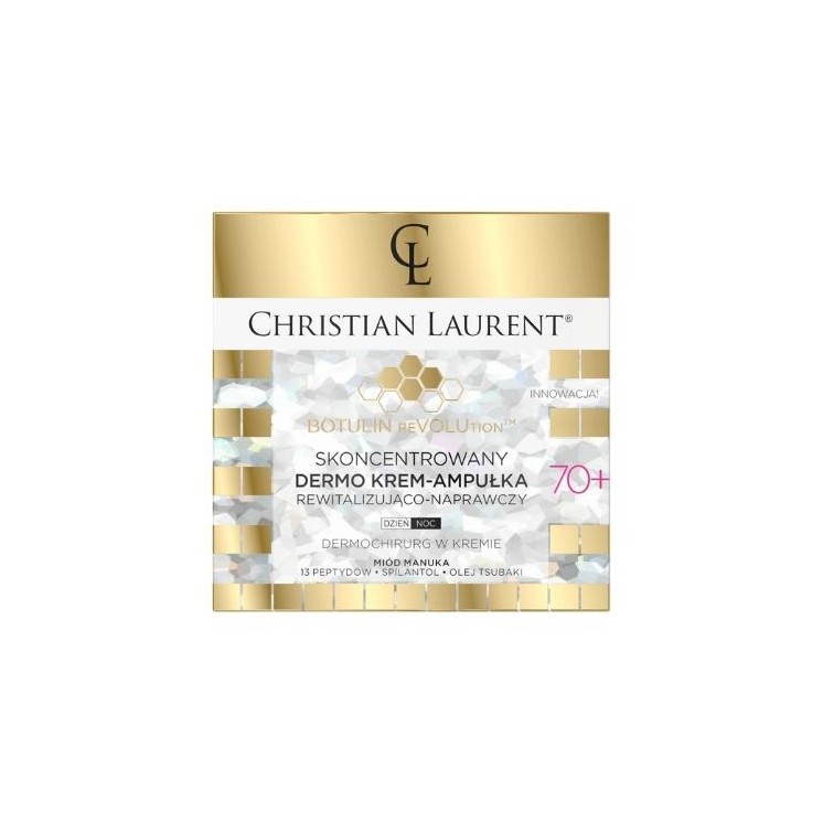 Eveline Christian Laurent 70+ concentrated dermo -revitalizing and repairing ampoule cream 50 ml