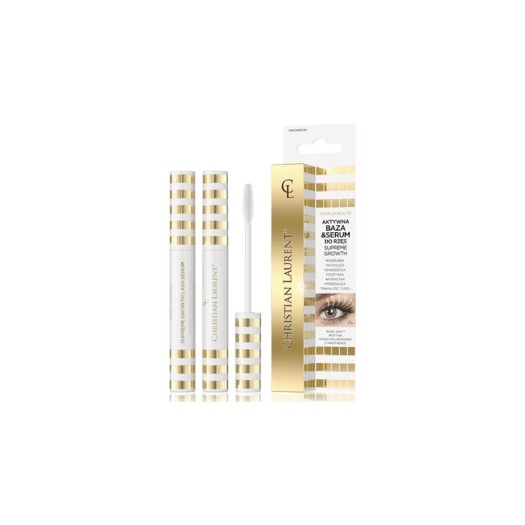 Eveline Christian Laurent Active Primer and Eyelash Serum Supreme Growth 9 ml