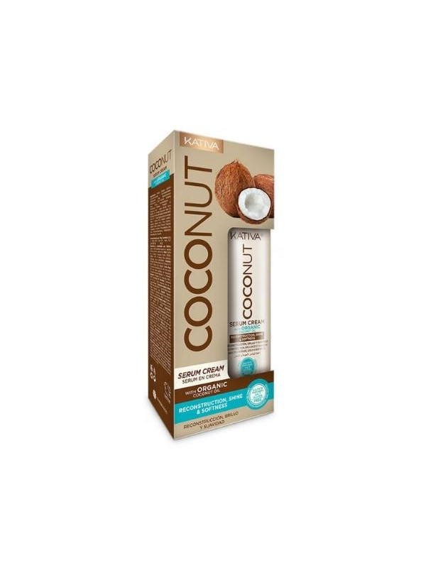 Kativa Coconut Serum w kremie odbydowujące i nadające połysk włosom 200 ml