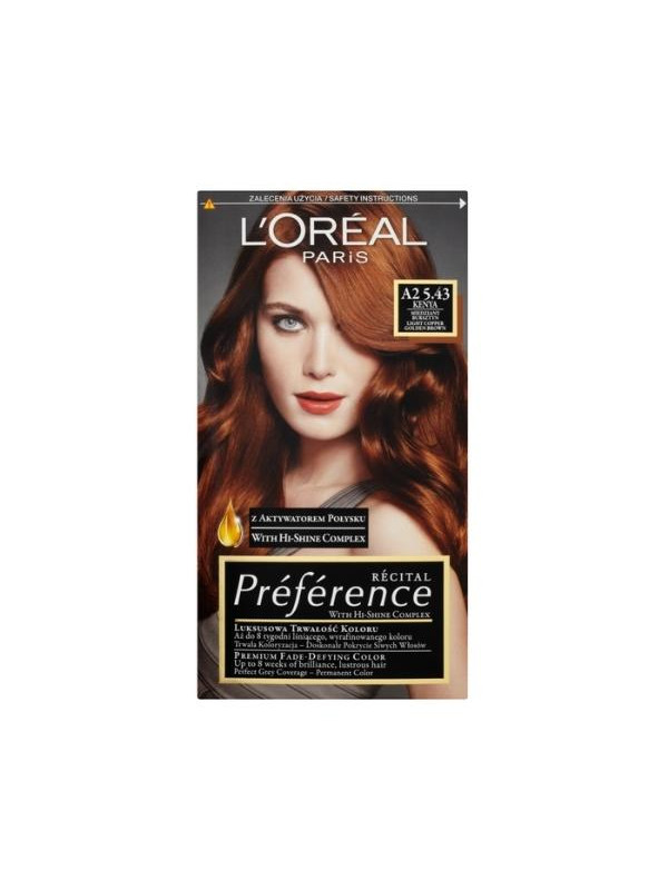 L'oreal Recital Preference Farba do włosów /5.43/ Kenia