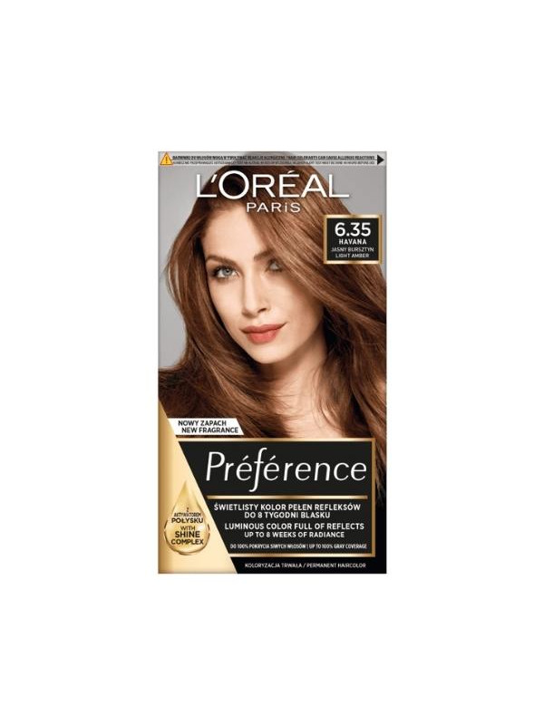 L'oreal Preference Farba do włosów /6.35/ Jasny Bursztyn