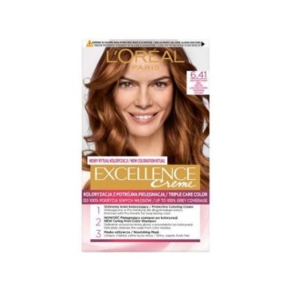 Фарба для волосся L'oreal Excellence Creme /6.41/ Light Amber Brown