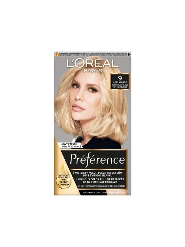 L'oreal Preference Farba do włosów /9/ Bardzo Jasny Blond