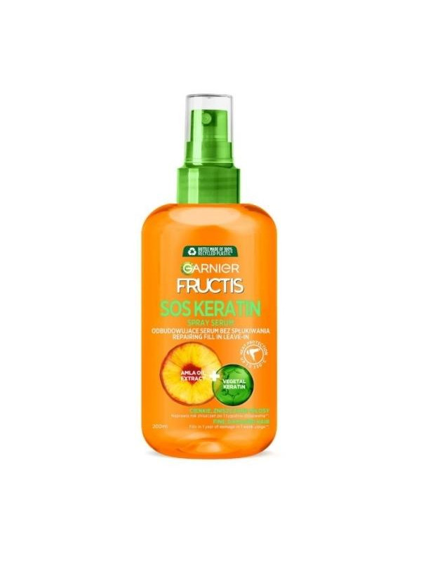 Garnier Fructis Sos Keratin odbudowujące Serum bez spłukiwania do włosów 200 ml