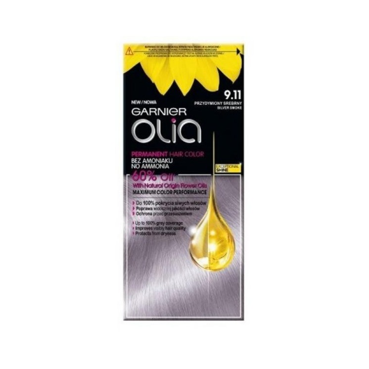 Фарба для волосся Garnier Olia /9.11/ Димчасте срібло