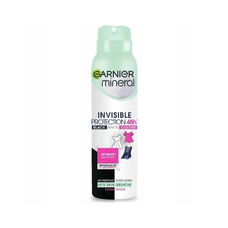 Garnier Minerals Spray Deodorant Invisible Protection 48h 150 ml