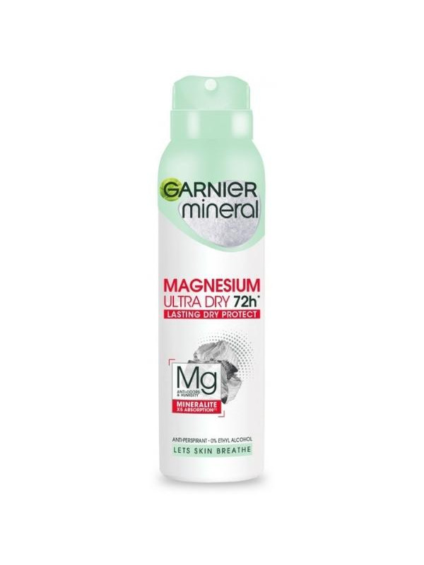 Garnier Mineral Dezodorant w spray'u Magnesium Ultra Dry 72h 150 ml