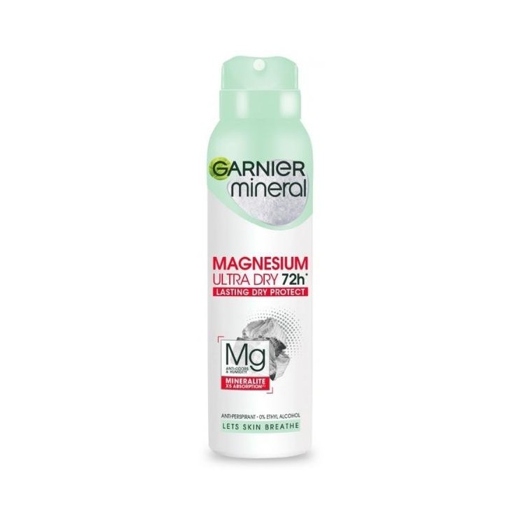 Дезодорант-спрей Garnier Mineral Magnesium Ultra Dry 72h 150 мл