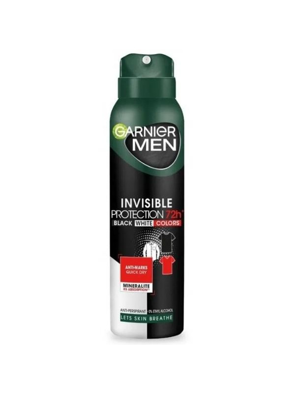 Garnier Men Dezodorant w spray'u Invisible Protection 72h 150 ml