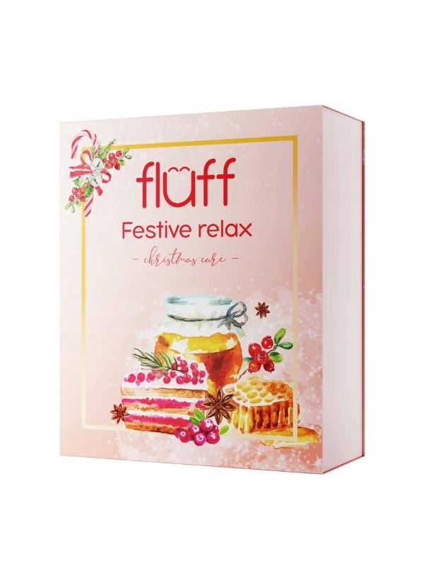 Fluff Zestaw prezentowy Festive Relax Balsam do ciała + Żel do mycia ciała